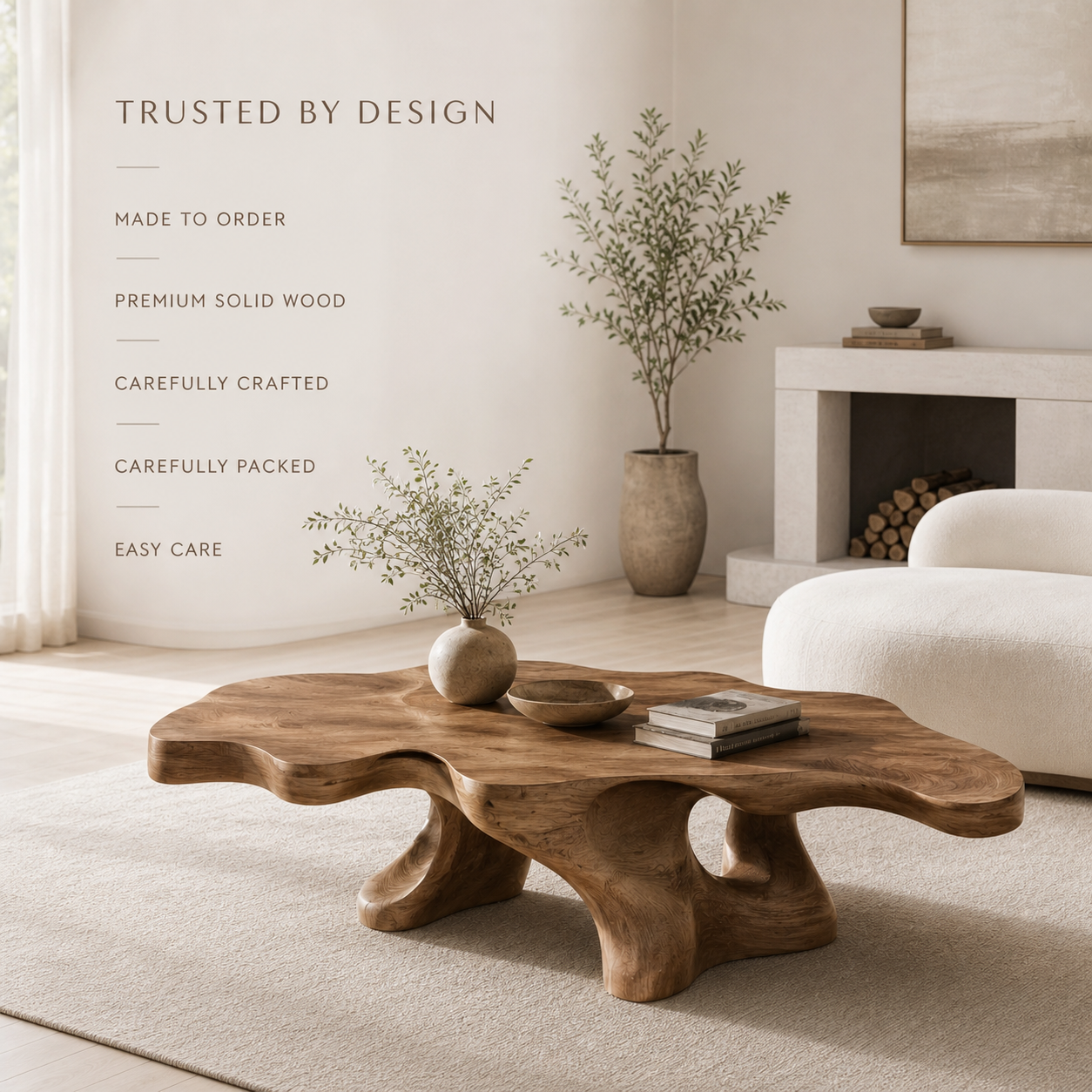 Arden Organic Round Coffee Table - Design 201 - product image 09