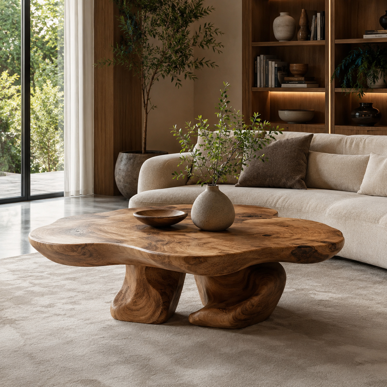 Caldera Sculptural Round Coffee Table - Design 202 - main view