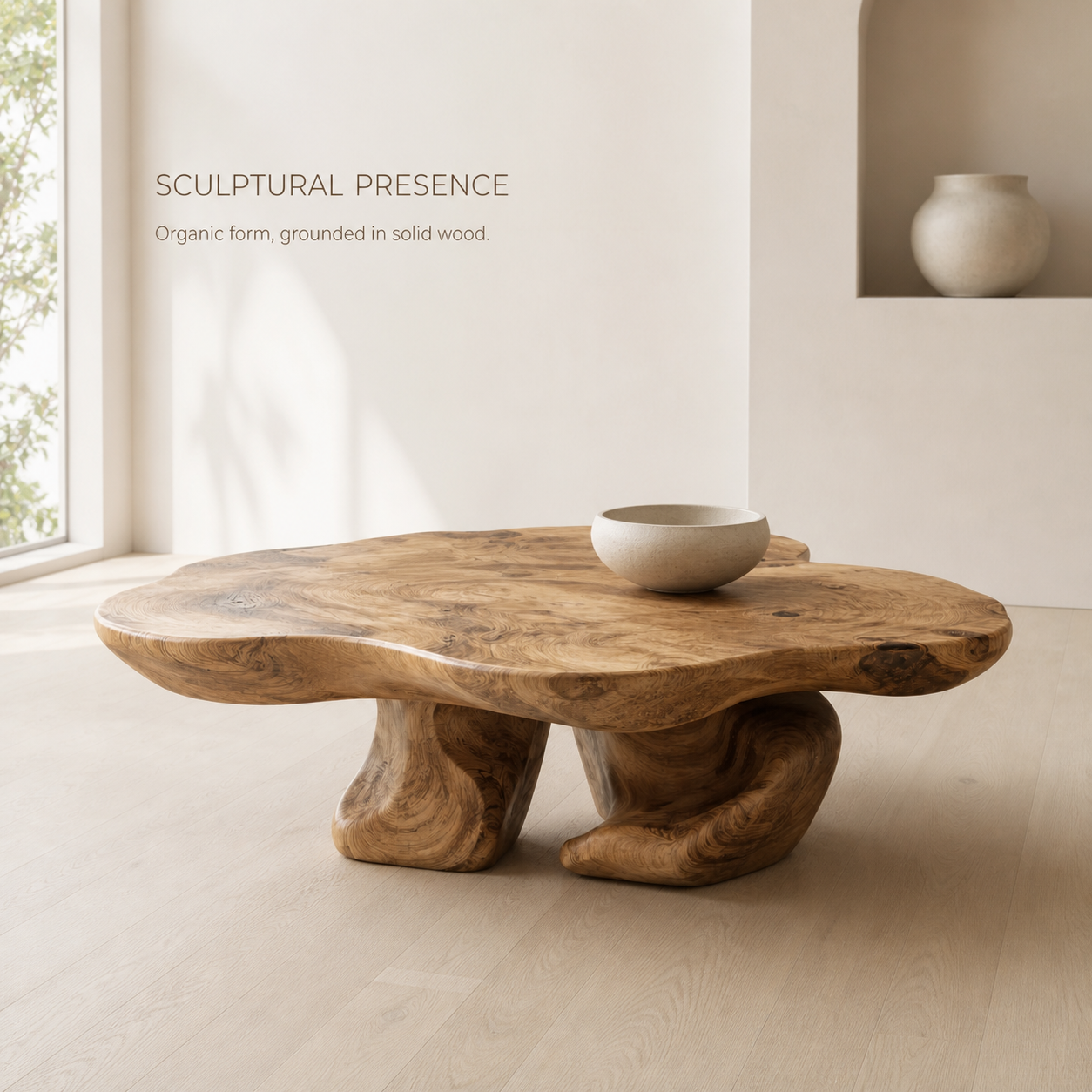 Caldera Sculptural Round Coffee Table - Design 202 - product image 03