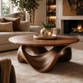 Elara Rounded Living Room Coffee Table - Design 204 - main view