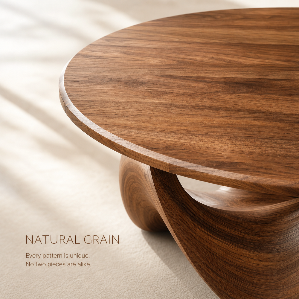 Elara Rounded Living Room Coffee Table - Design 204 - product image 05