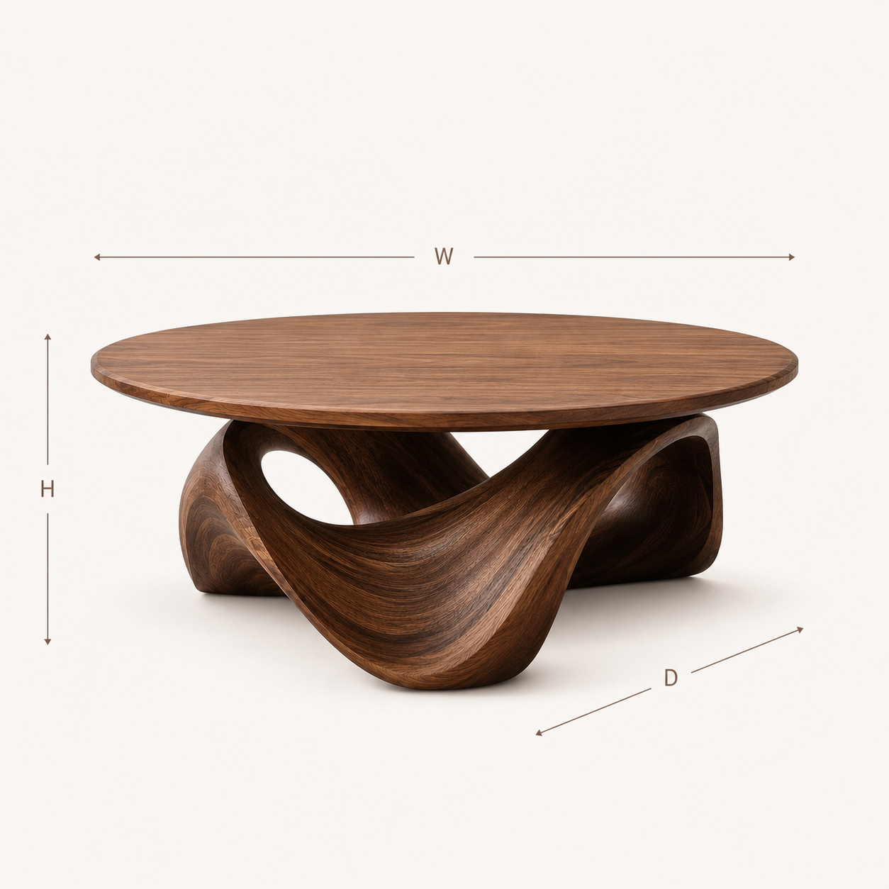 Elara Rounded Living Room Coffee Table - Design 204 - product image 08