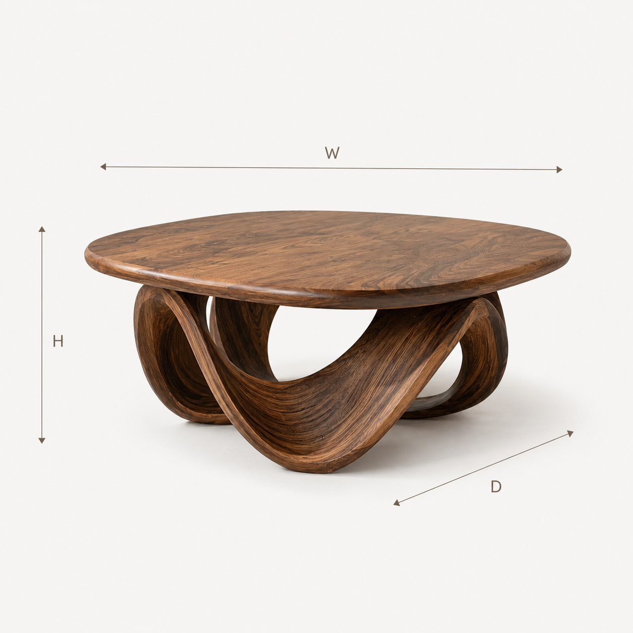 Liora Warm Wood Round Coffee Table - Design 207 - product image 08