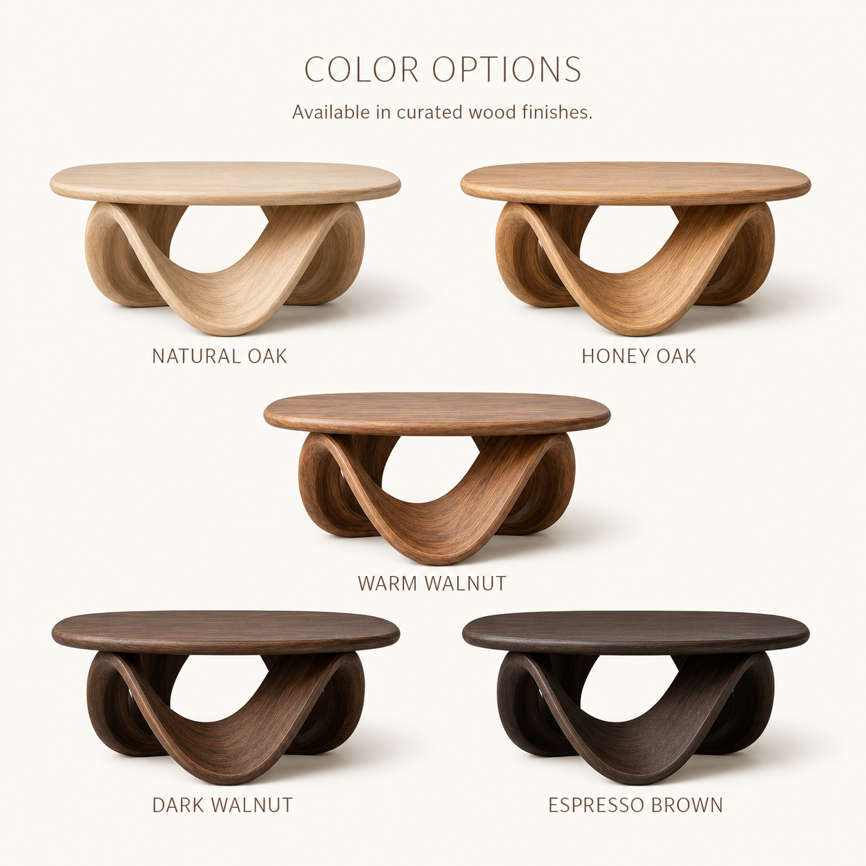 Liora Warm Wood Round Coffee Table - Design 207 - product image 11