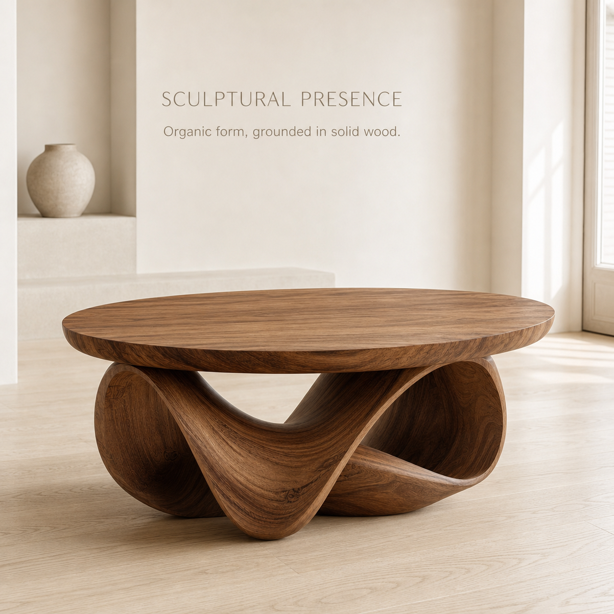 Brielle Sculpted Round Coffee Table - Design 209 - product image 03