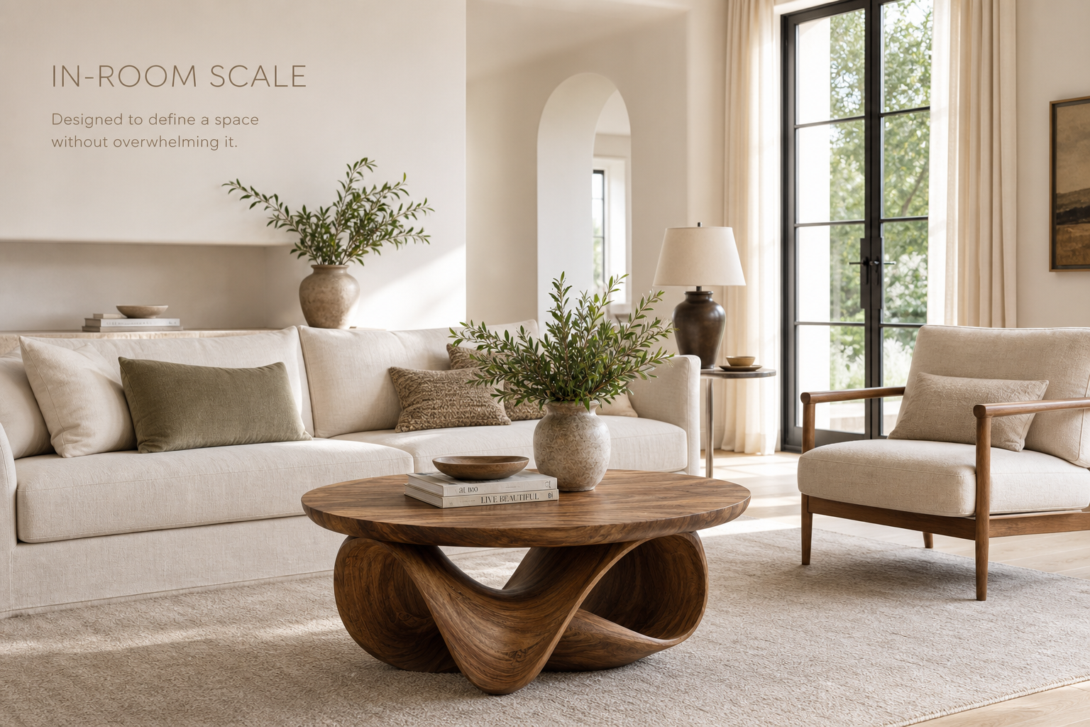 Brielle Sculpted Round Coffee Table - Design 209 - product image 04