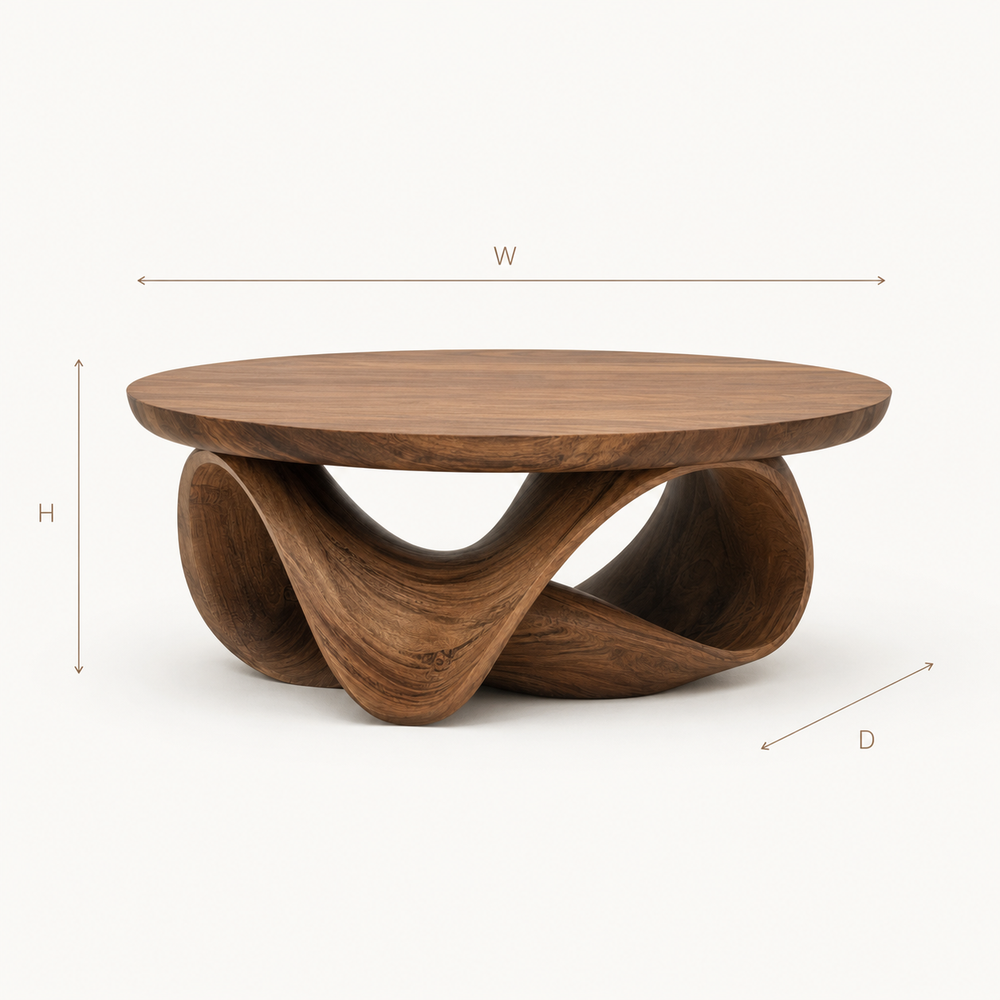 Brielle Sculpted Round Coffee Table - Design 209 - product image 08