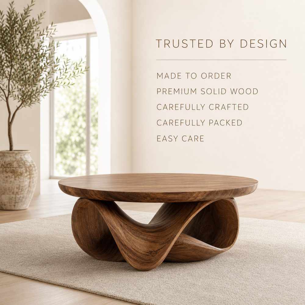Brielle Sculpted Round Coffee Table - Design 209 - product image 09