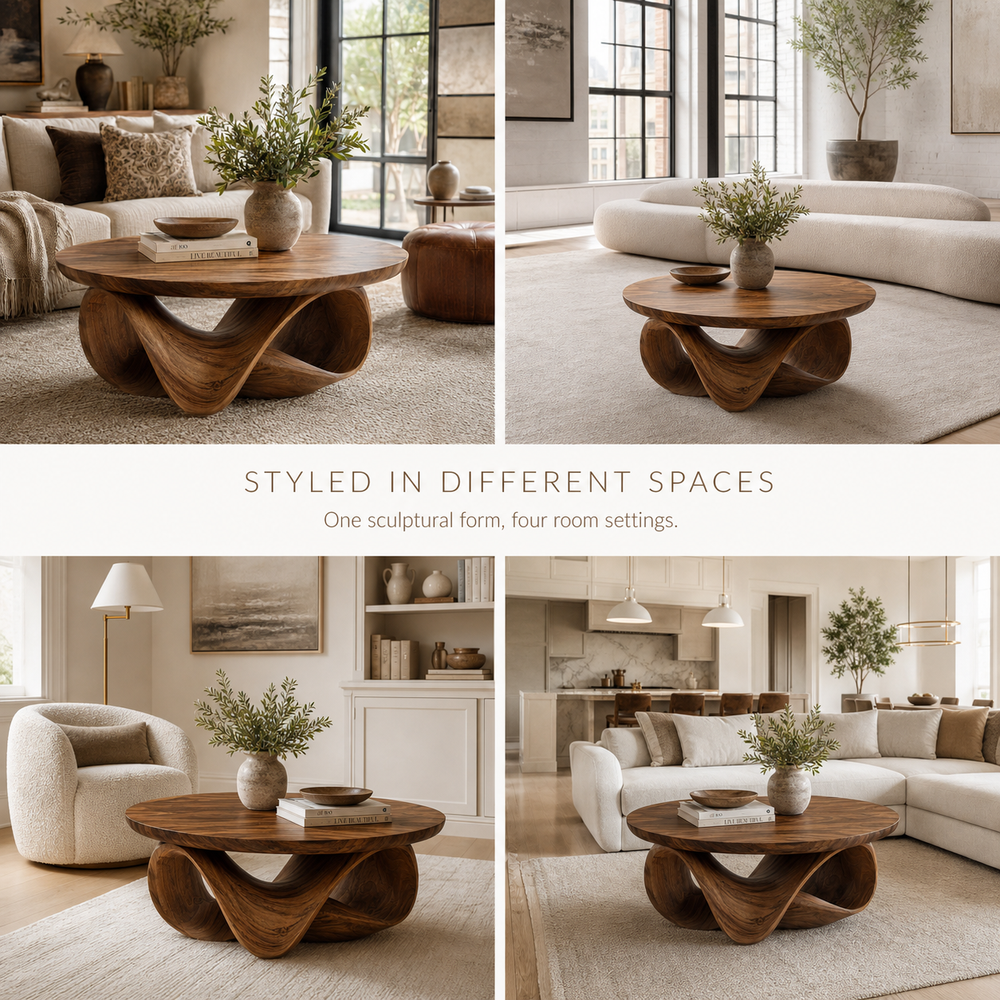 Brielle Sculpted Round Coffee Table - Design 209 - product image 10