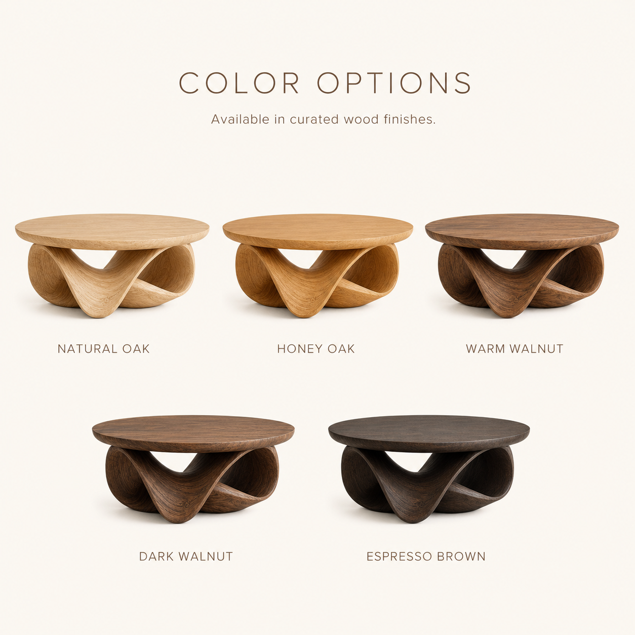 Brielle Sculpted Round Coffee Table - Design 209 - product image 11