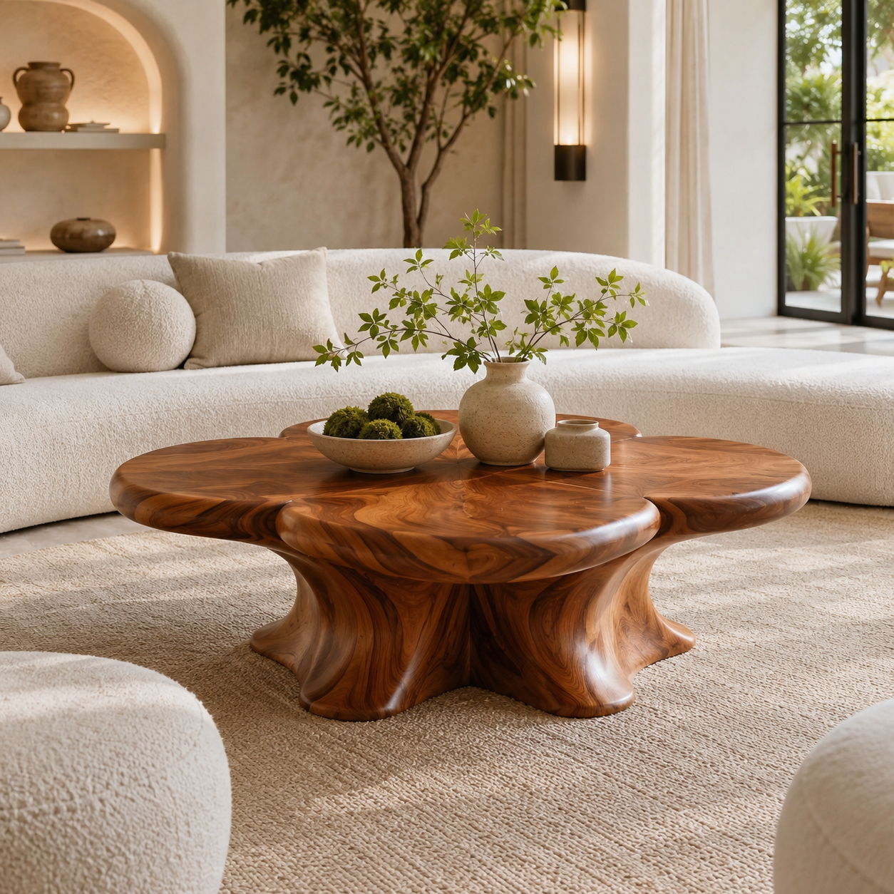 Orin Organic Round Coffee Table - Design 210 - main view