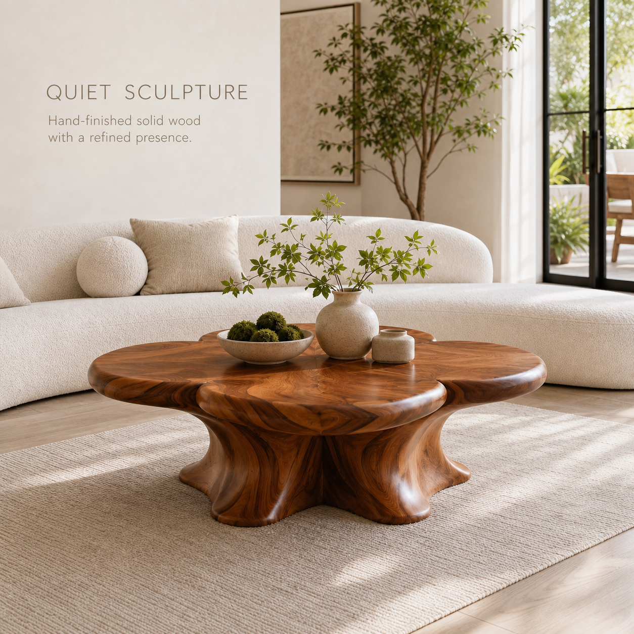 Orin Organic Round Coffee Table - Design 210 - product image 02
