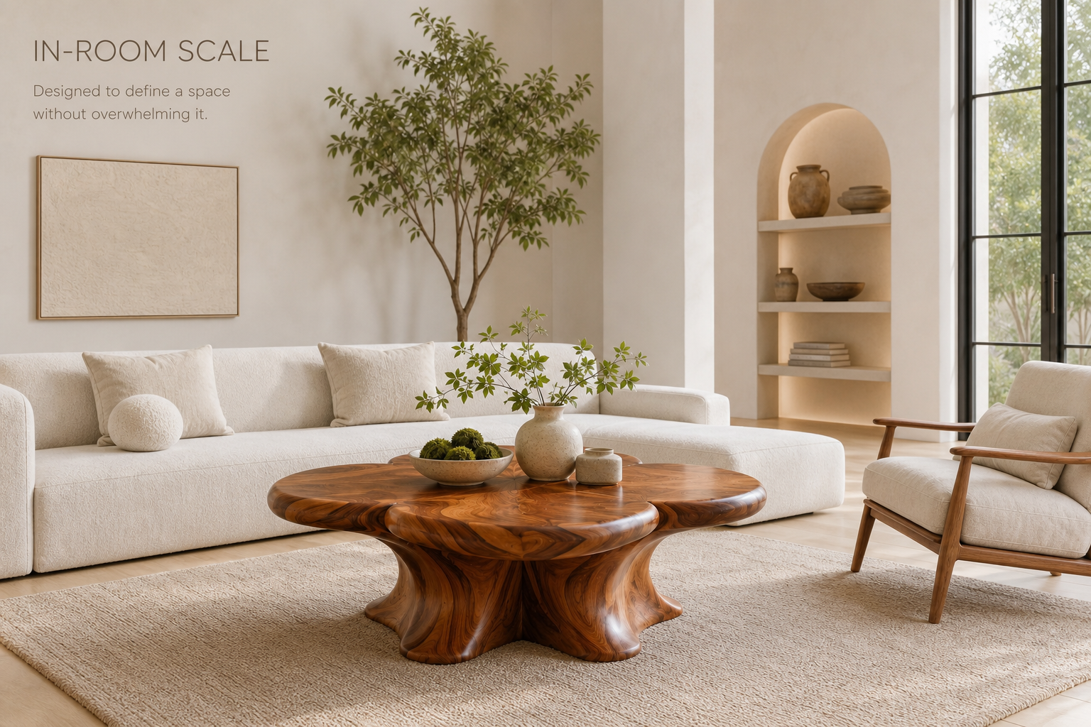 Orin Organic Round Coffee Table - Design 210 - product image 04
