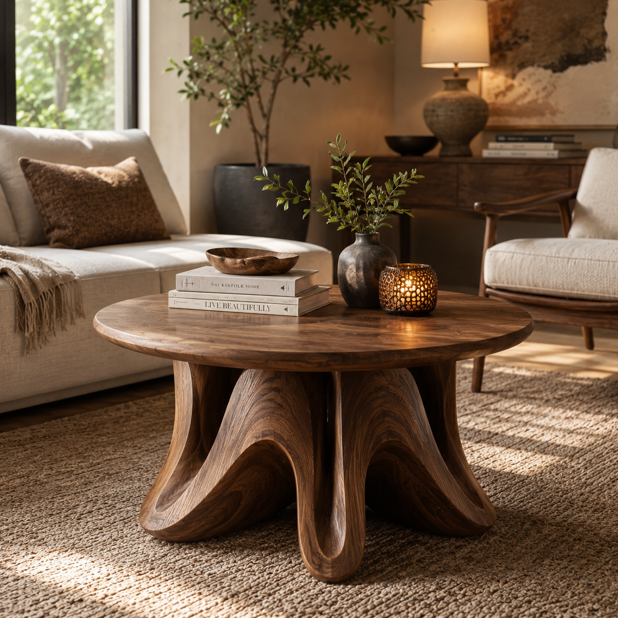 Selene Rounded Lounge Coffee Table - Design 211 - main view
