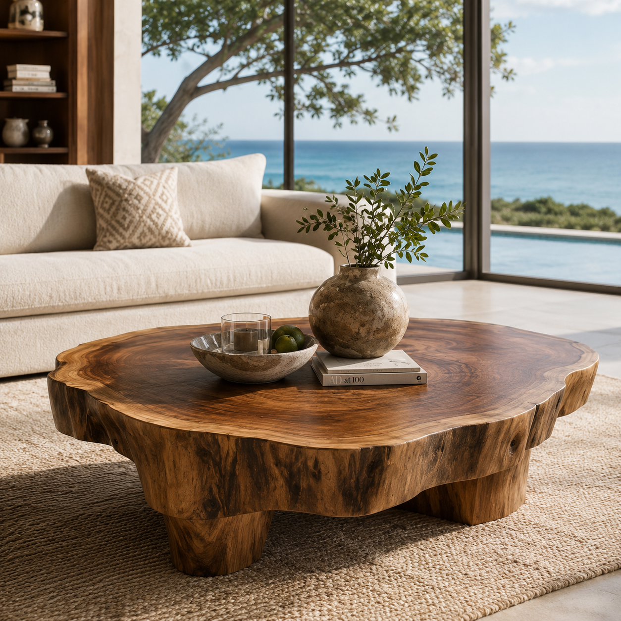 Mira Flow Round Coffee Table - Design 213 - main view