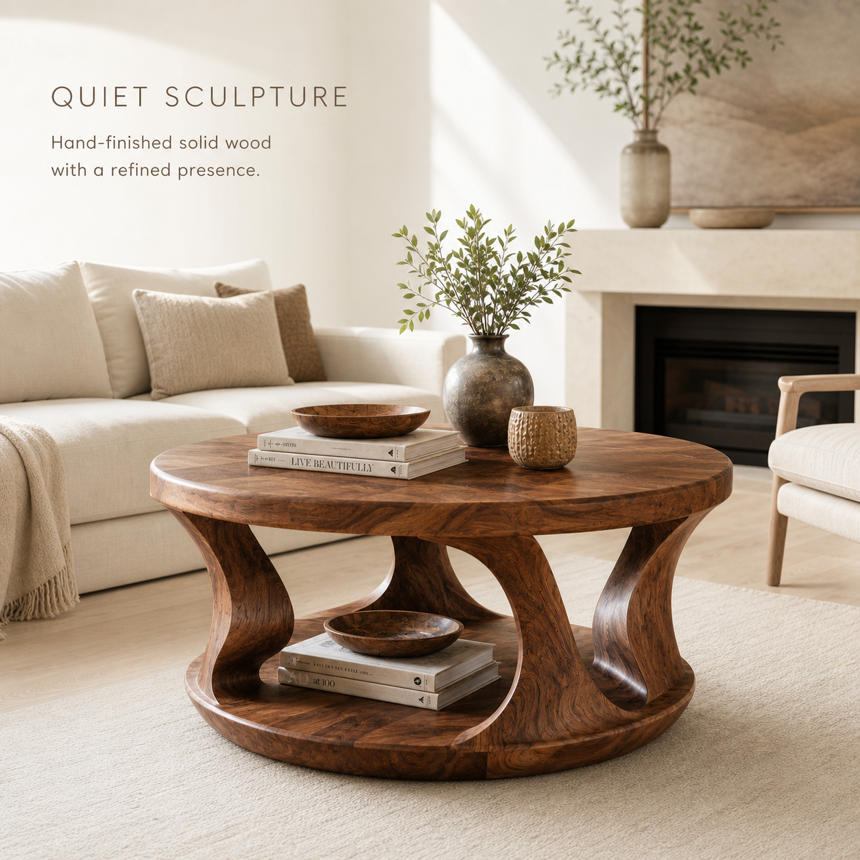 Talia Soft Edge Round Coffee Table - Design 214 - product image 02