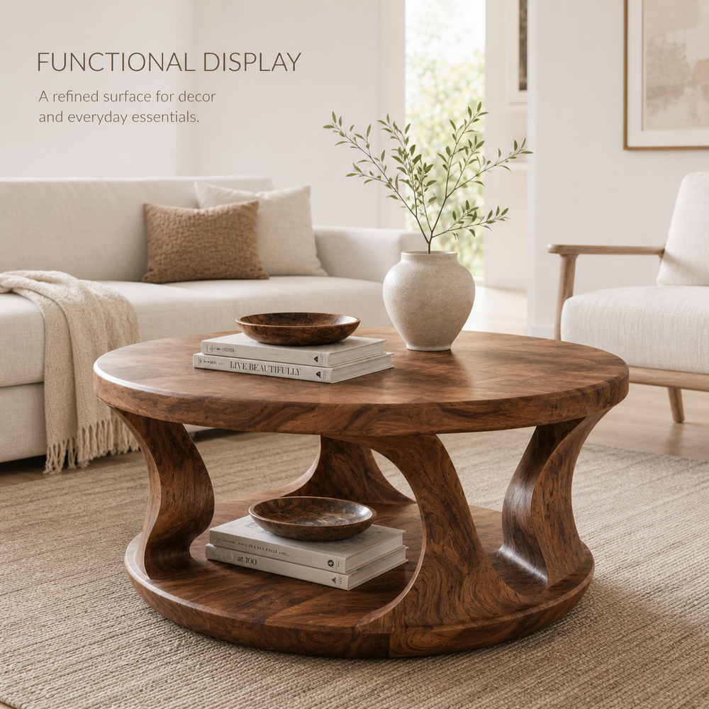 Talia Soft Edge Round Coffee Table - Design 214 - product image 07