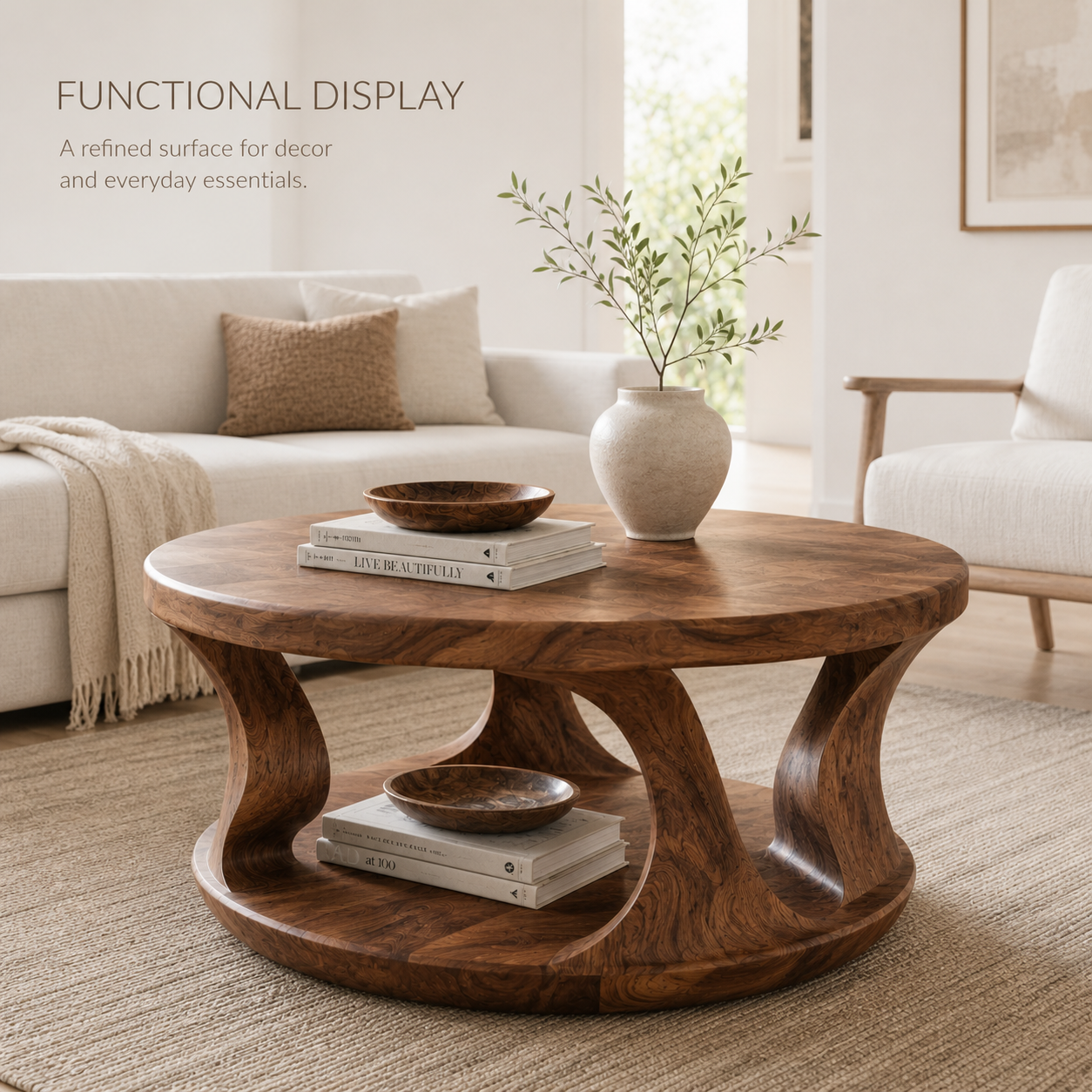 Talia Soft Edge Round Coffee Table - Design 214 - product image 07