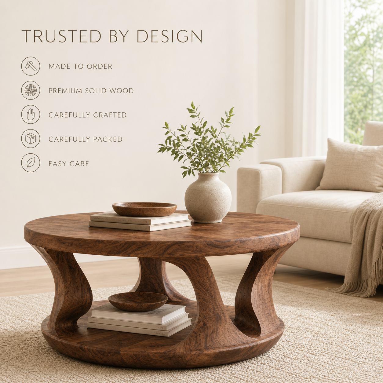 Talia Soft Edge Round Coffee Table - Design 214 - product image 09