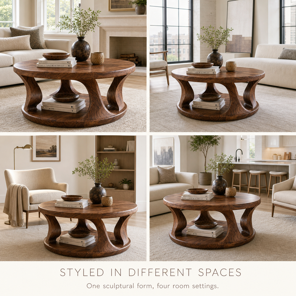 Talia Soft Edge Round Coffee Table - Design 214 - product image 10