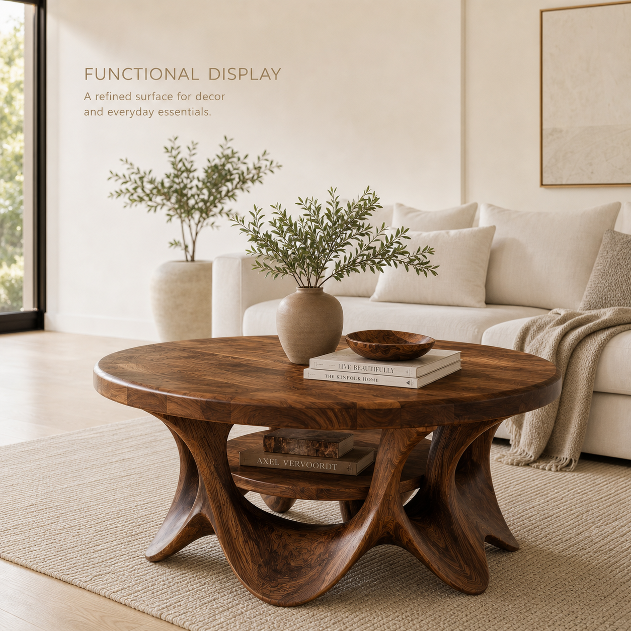 Vale Sculptural Round Coffee Table - Design 215 - product image 07