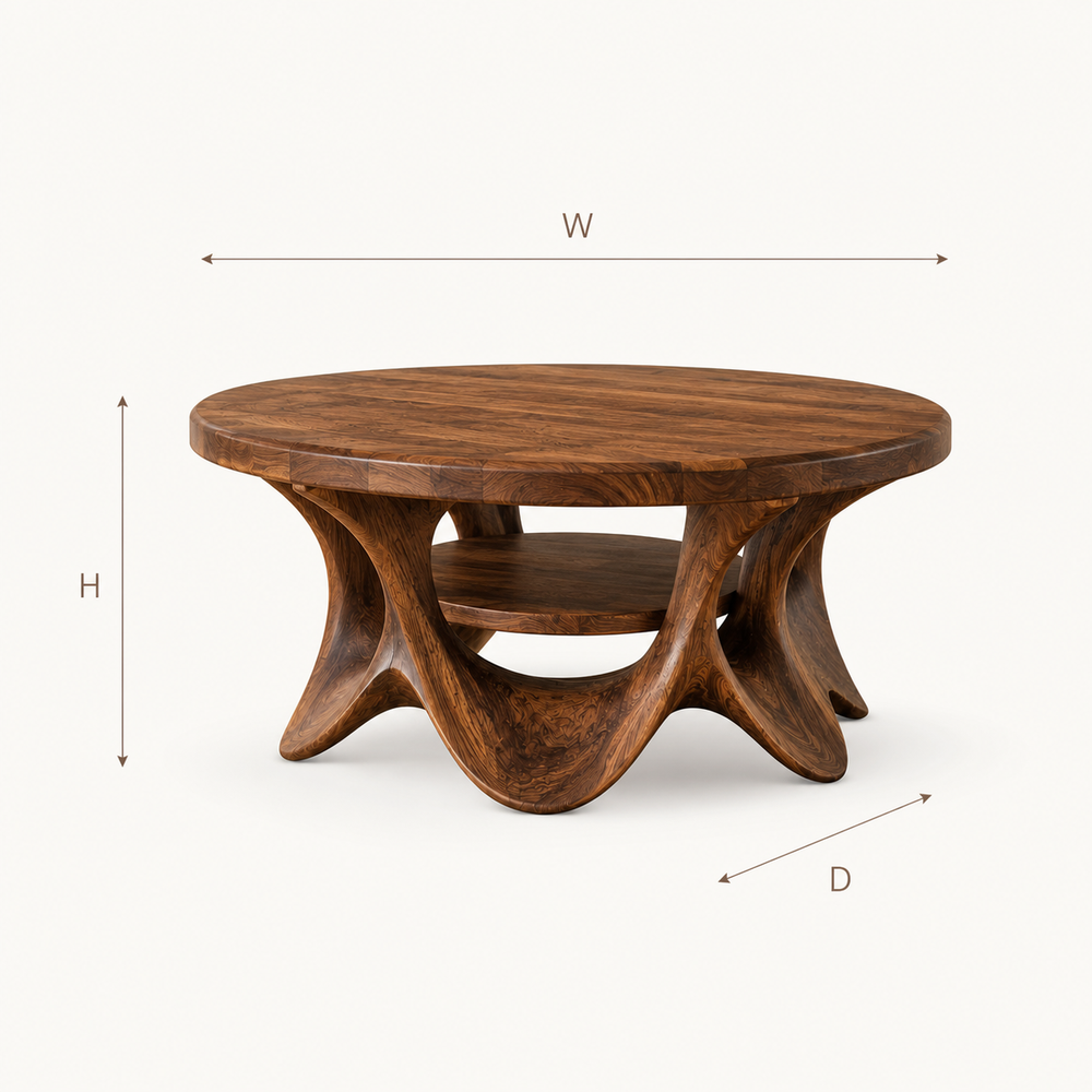 Vale Sculptural Round Coffee Table - Design 215 - product image 08