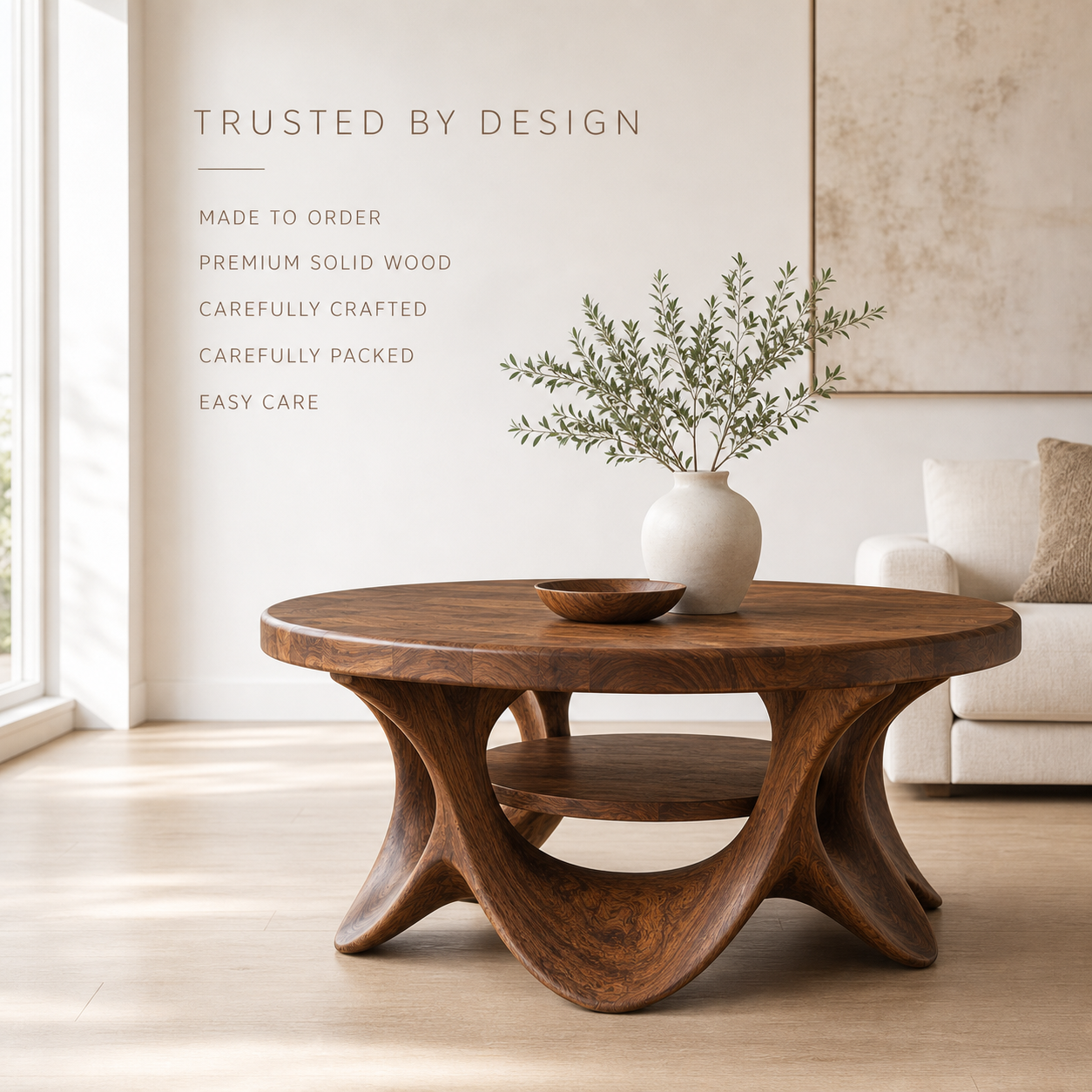 Vale Sculptural Round Coffee Table - Design 215 - product image 09