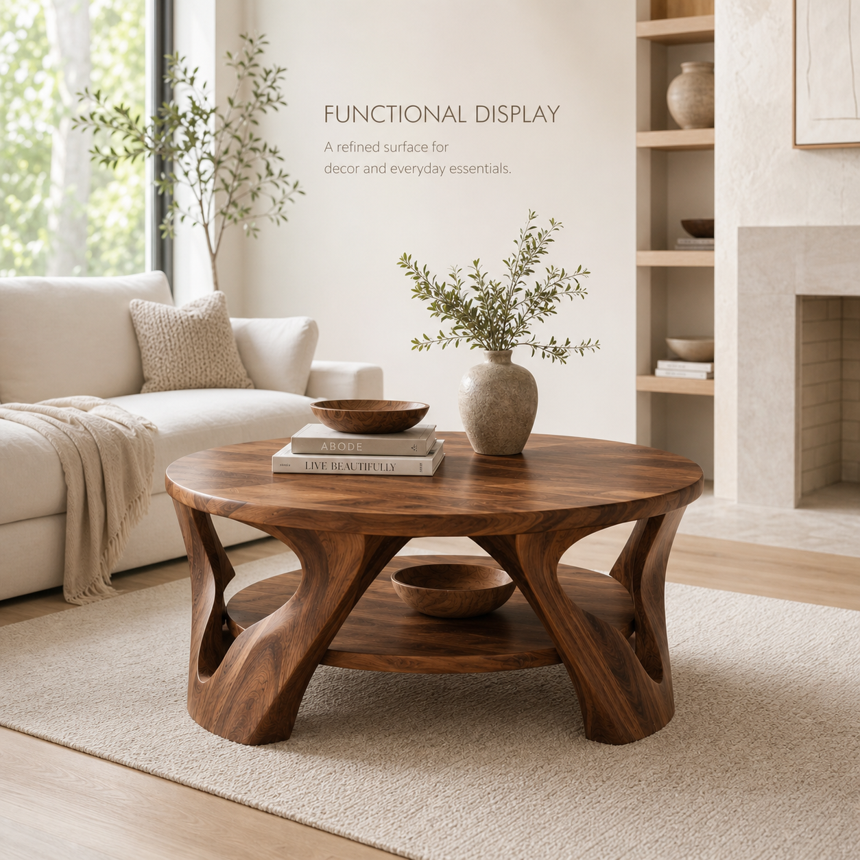 Isla Cloud Edge Round Coffee Table - Design 216 - product image 07