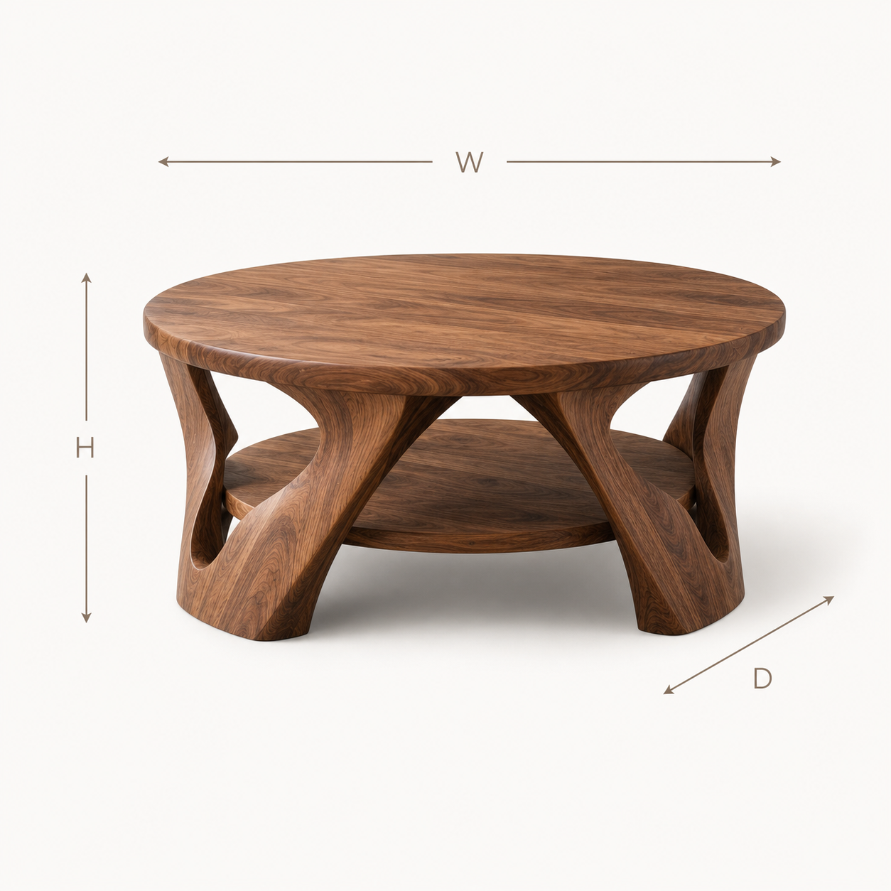 Isla Cloud Edge Round Coffee Table - Design 216 - product image 08