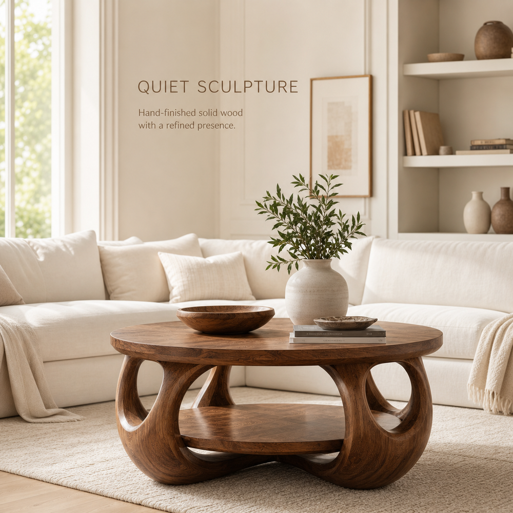 Alden Curved Round Coffee Table - Design 218 - product image 02