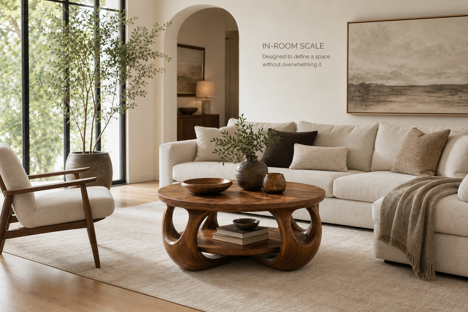 Alden Curved Round Coffee Table - Design 218 - product image 04