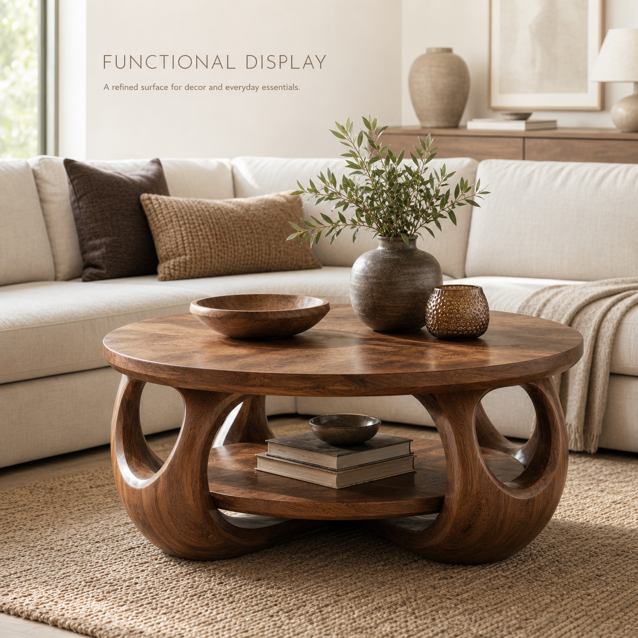 Alden Curved Round Coffee Table - Design 218 - product image 07