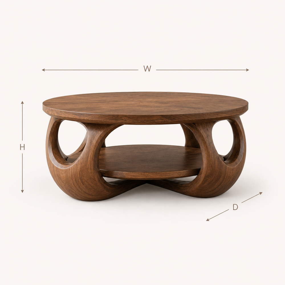 Alden Curved Round Coffee Table - Design 218 - product image 08