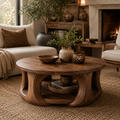 Eira Statement Round Coffee Table - Design 219 - main view