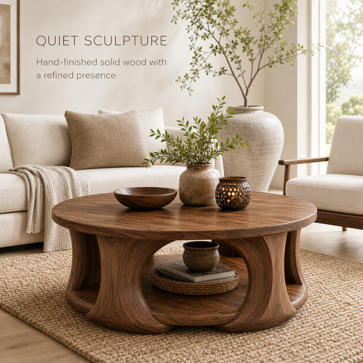 Eira Statement Round Coffee Table - Design 219 - product image 02