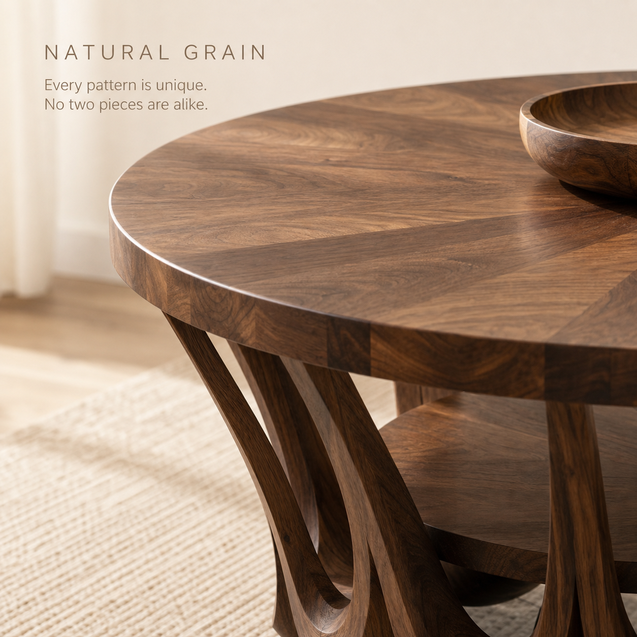 Aurelle Sculptural Round Coffee Table - Design 220 - product image 05