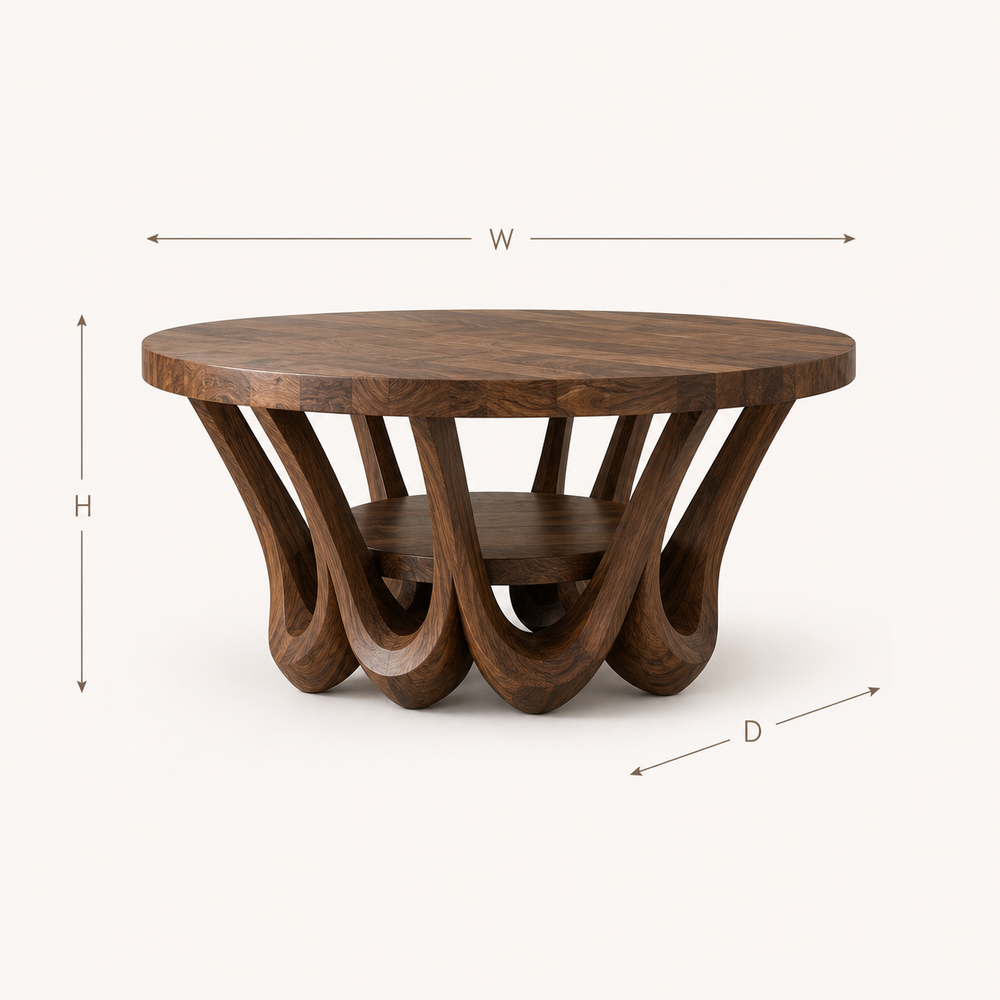 Aurelle Sculptural Round Coffee Table - Design 220 - product image 08