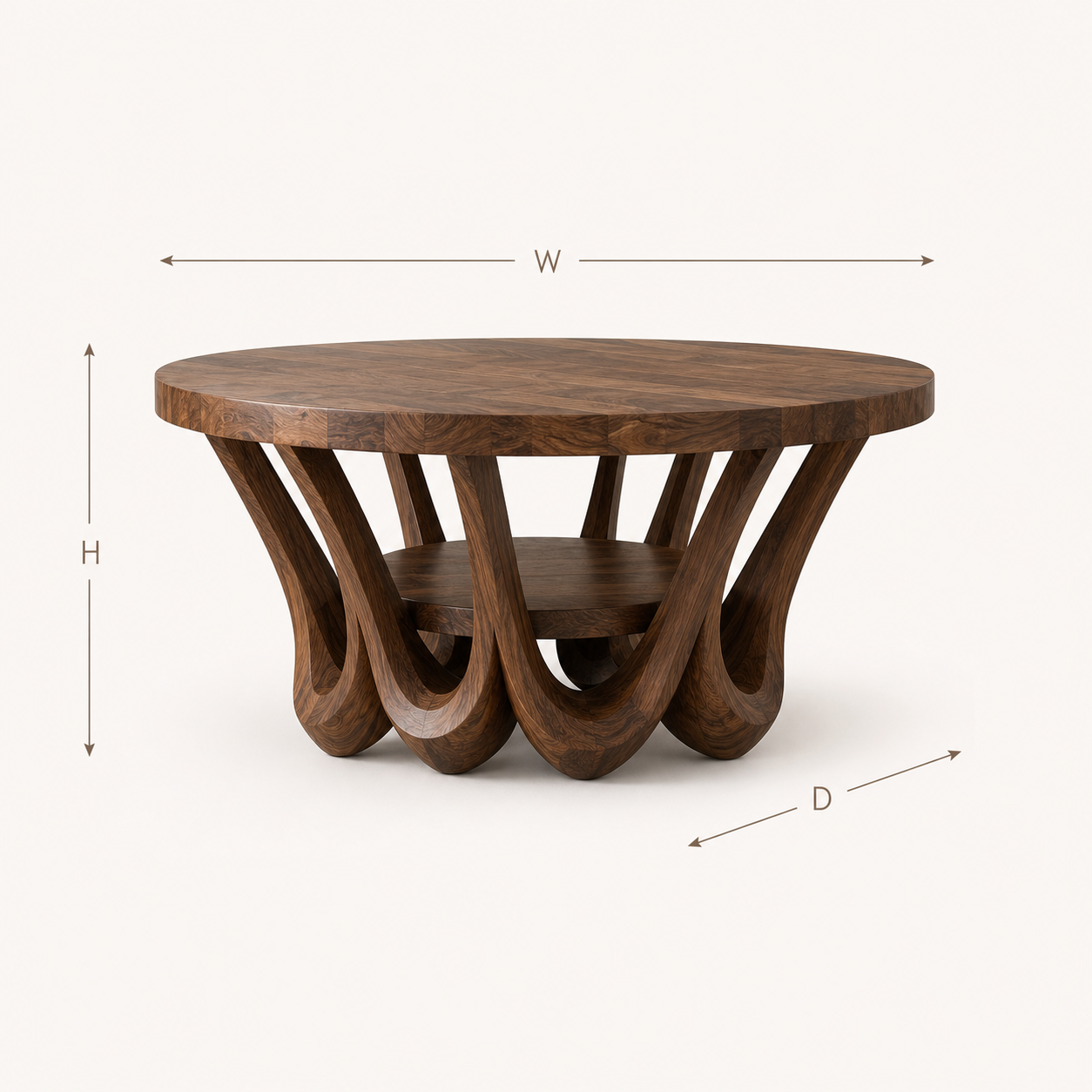 Aurelle Sculptural Round Coffee Table - Design 220 - product image 08