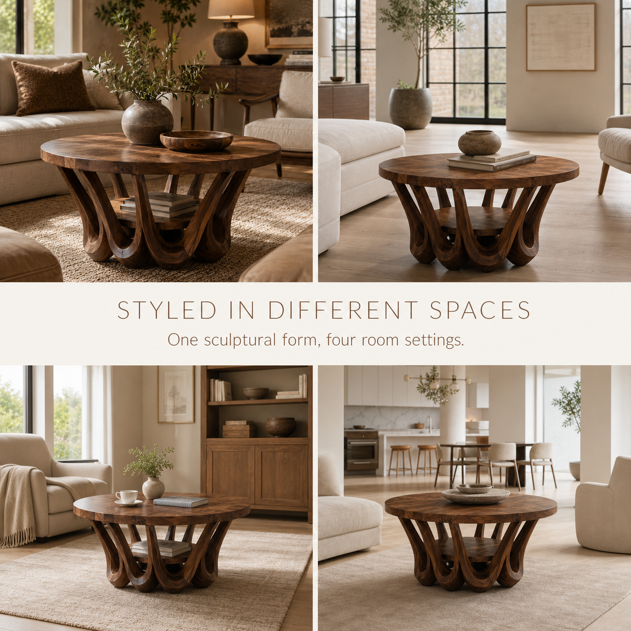 Aurelle Sculptural Round Coffee Table - Design 220 - product image 10