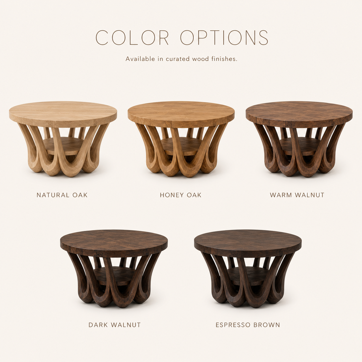 Aurelle Sculptural Round Coffee Table - Design 220 - product image 11