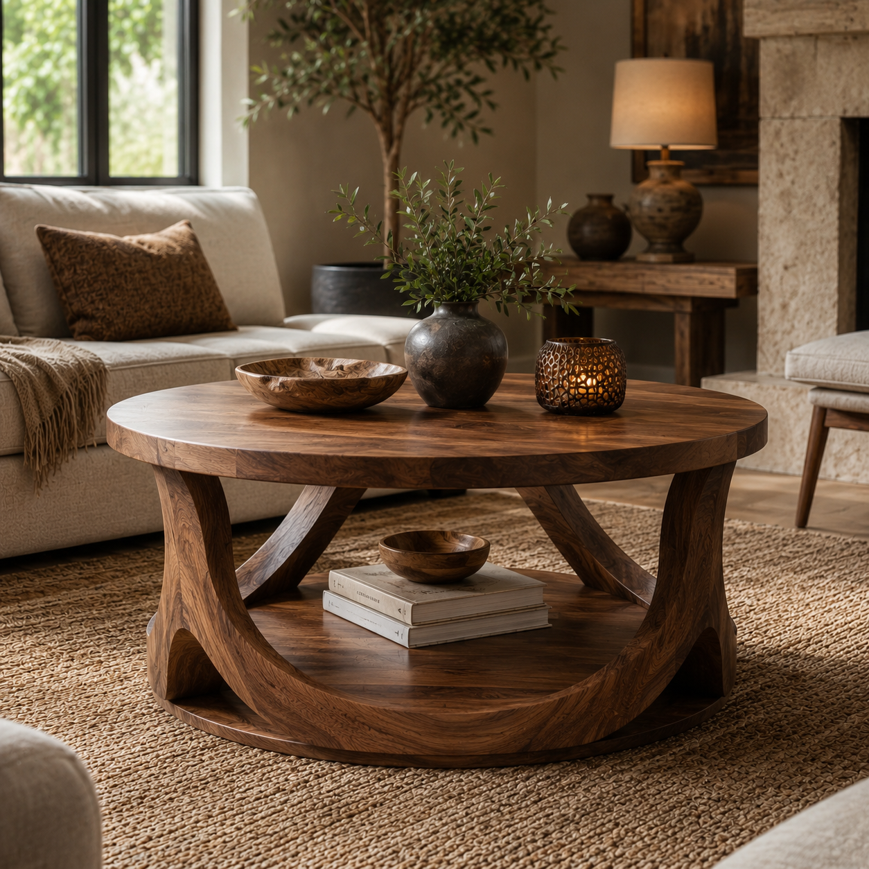 Amara Soft Edge Round Coffee Table - Design 221 - main view