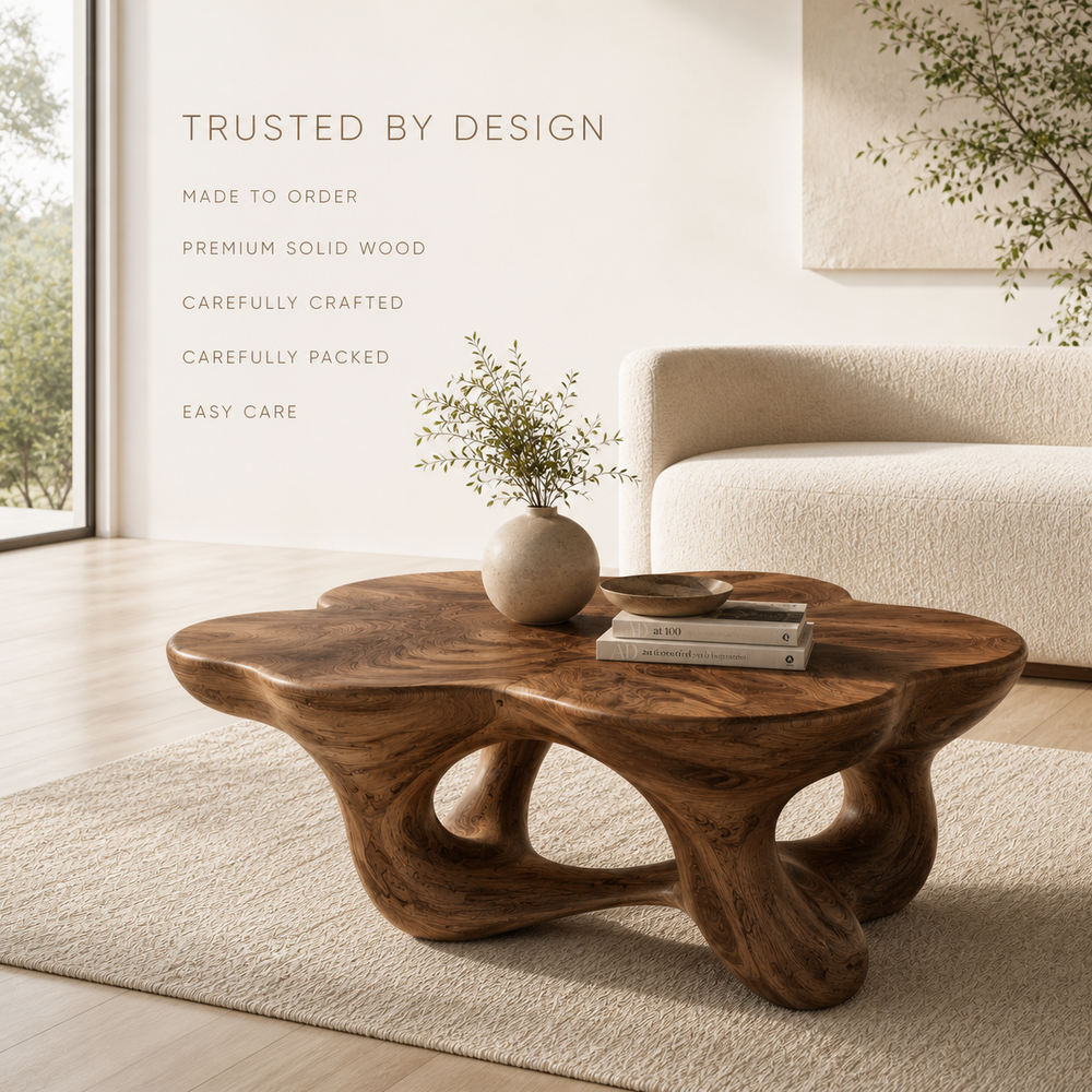 Marin Rounded Wood Coffee Table - Design 222 - product image 09