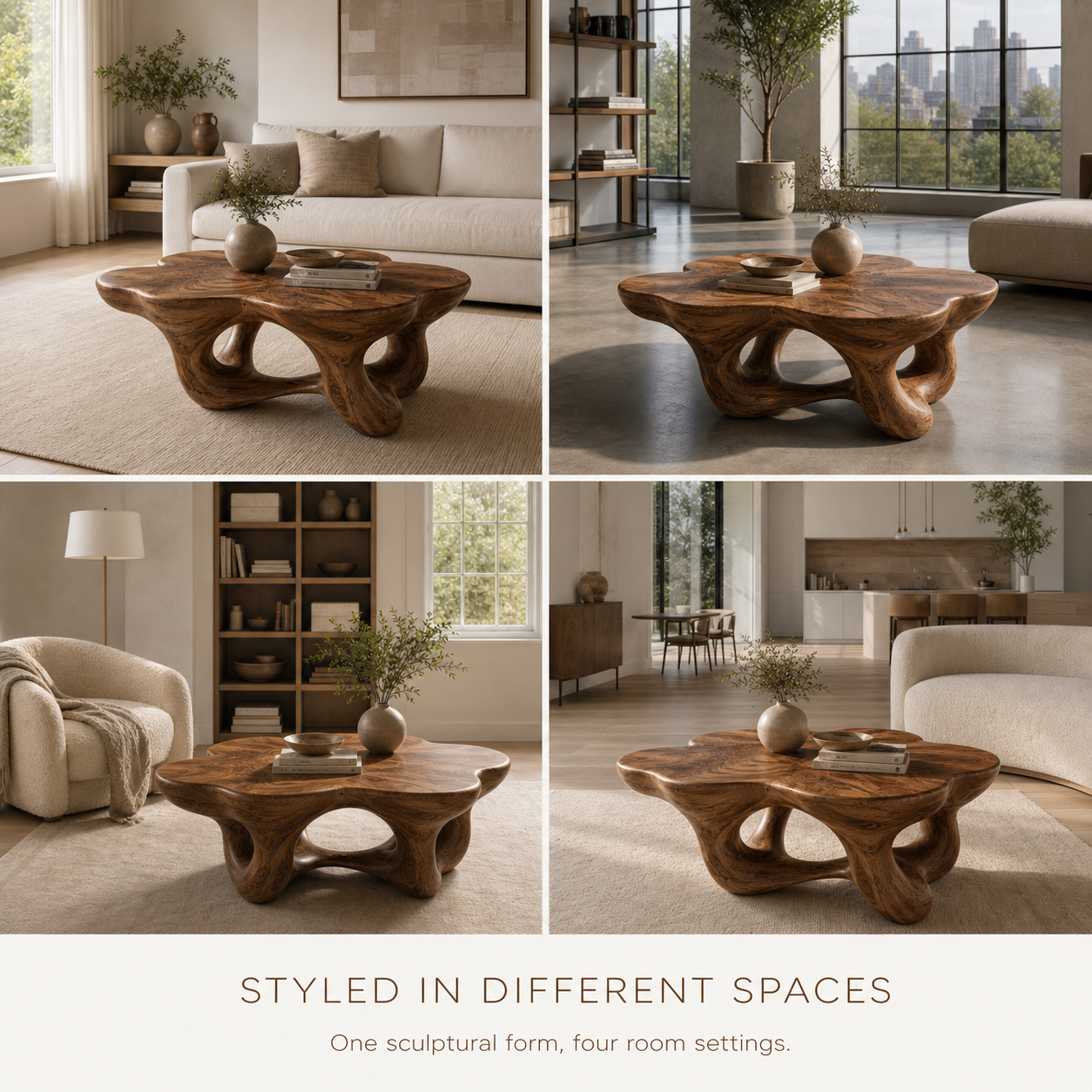 Marin Rounded Wood Coffee Table - Design 222 - product image 10