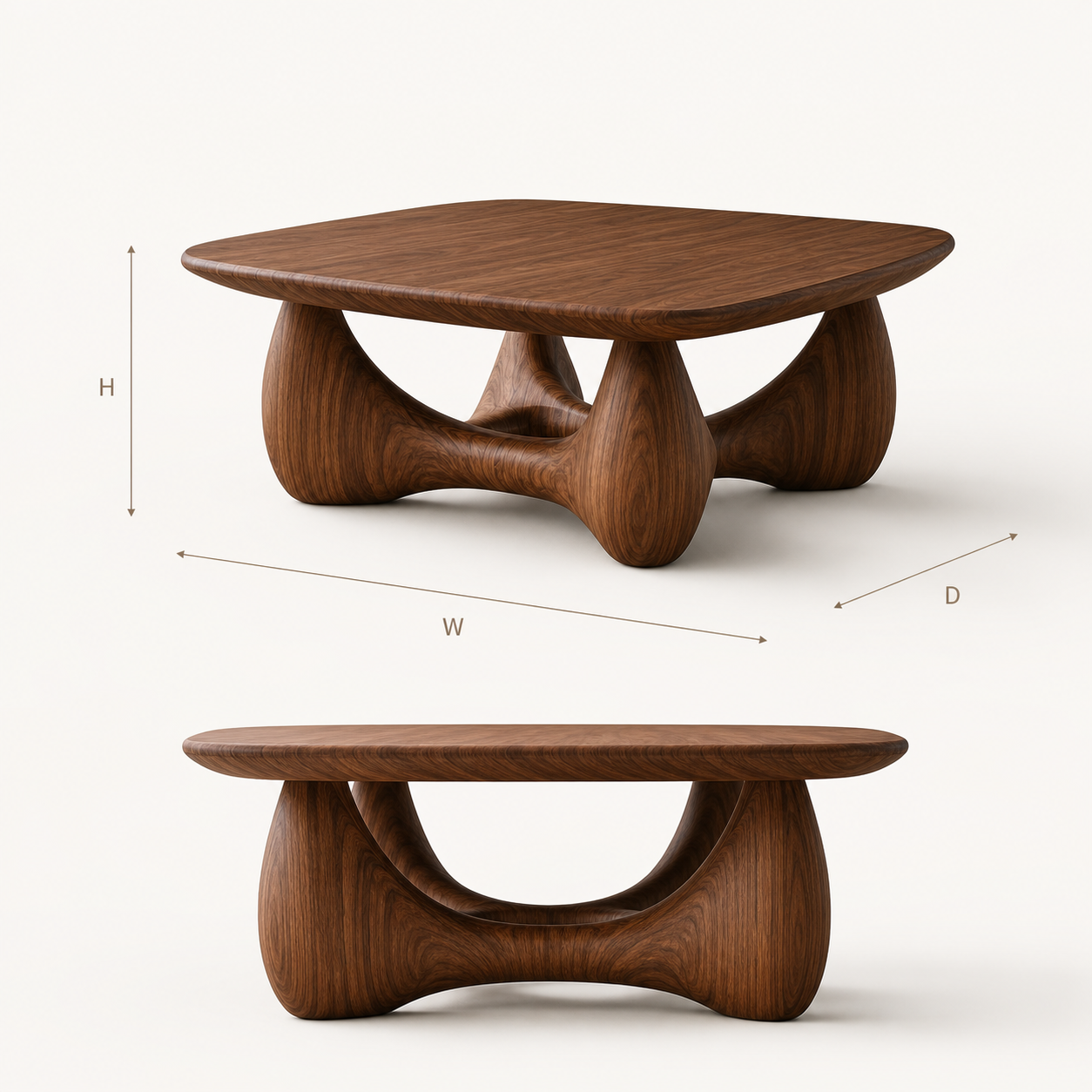 Calder Organic Round Coffee Table - Design 223 - product image 08