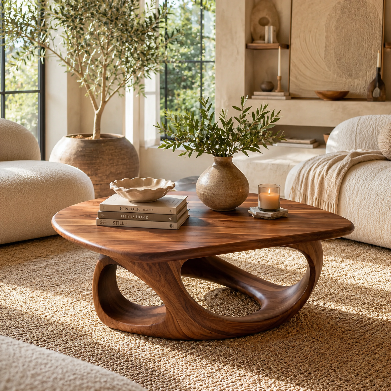 Soren Hollow Form Round Coffee Table - Design 224 - main view