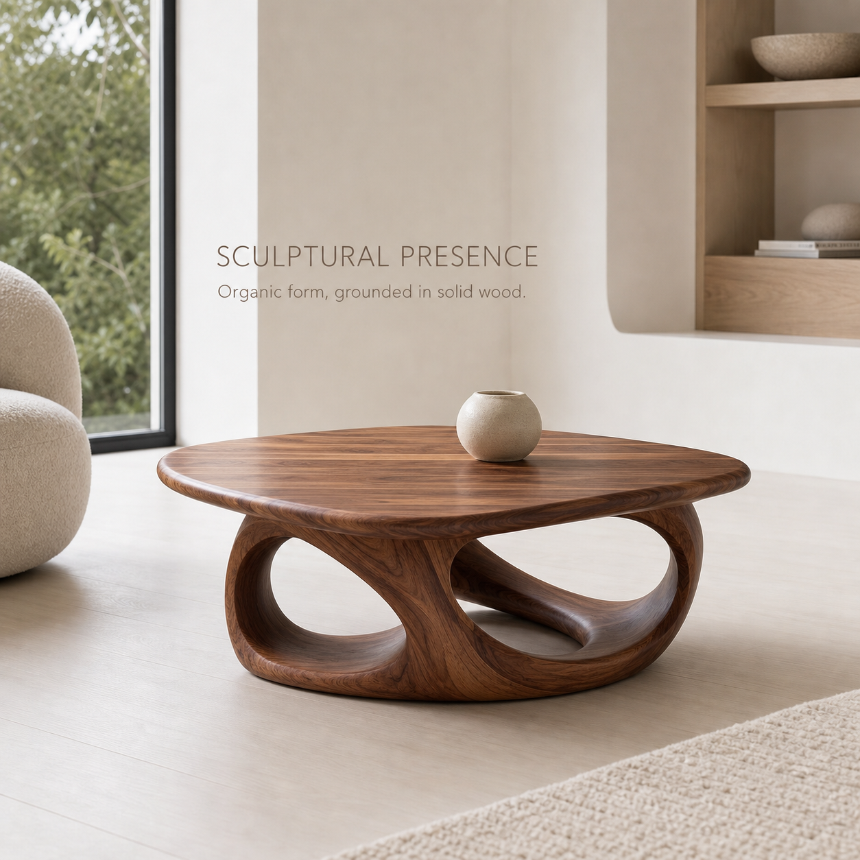 Soren Hollow Form Round Coffee Table - Design 224 - product image 03
