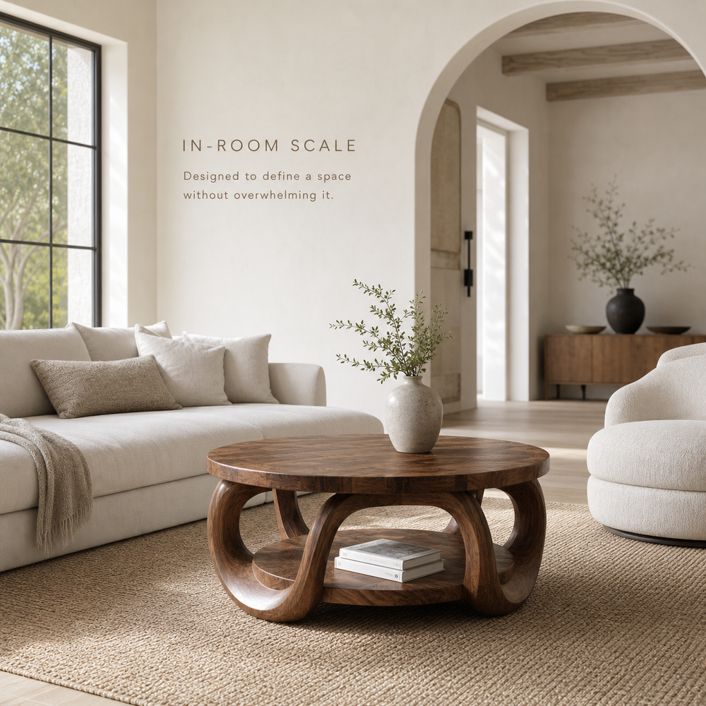 Veyra Sculptural Round Coffee Table - Design 226 - product image 04