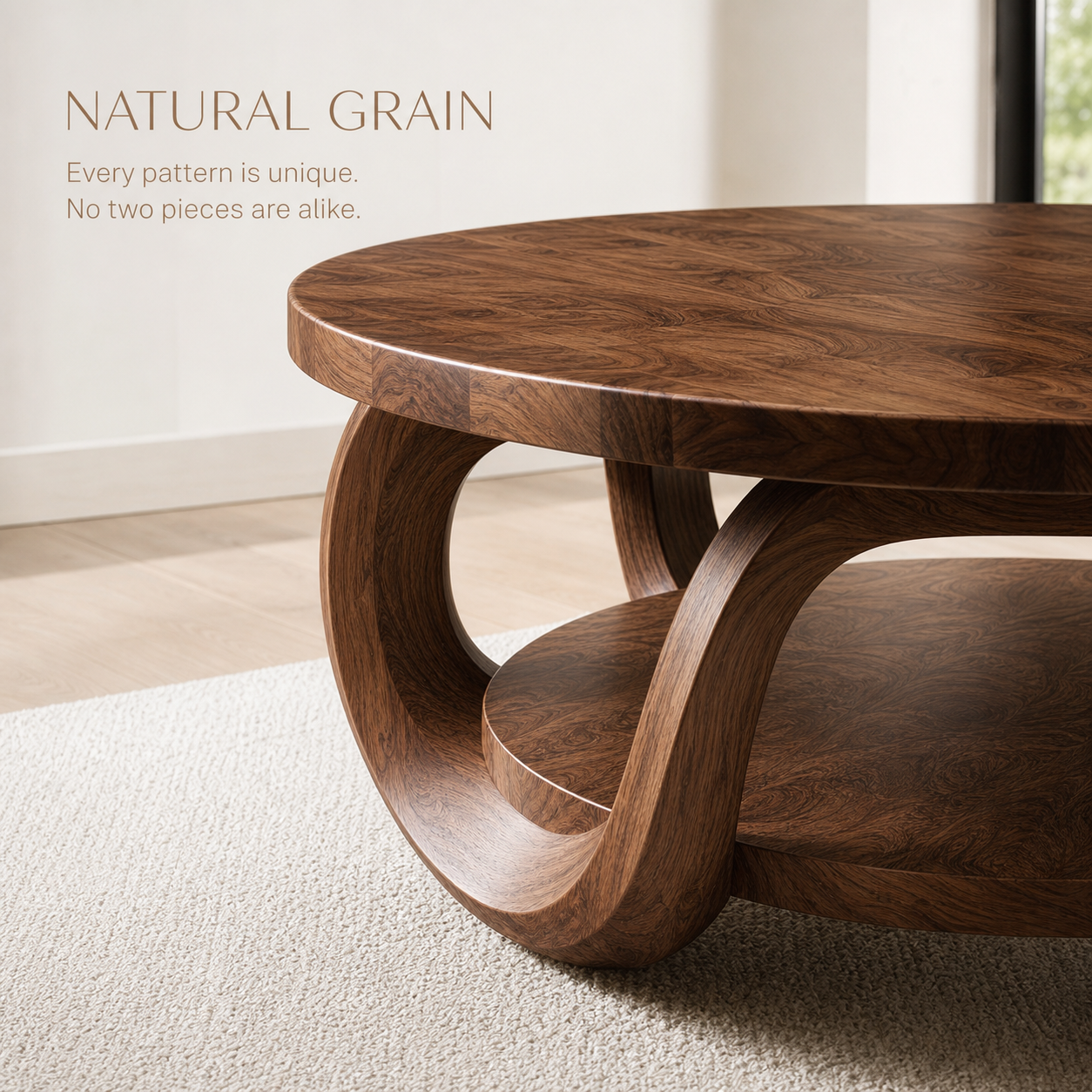 Veyra Sculptural Round Coffee Table - Design 226 - product image 05