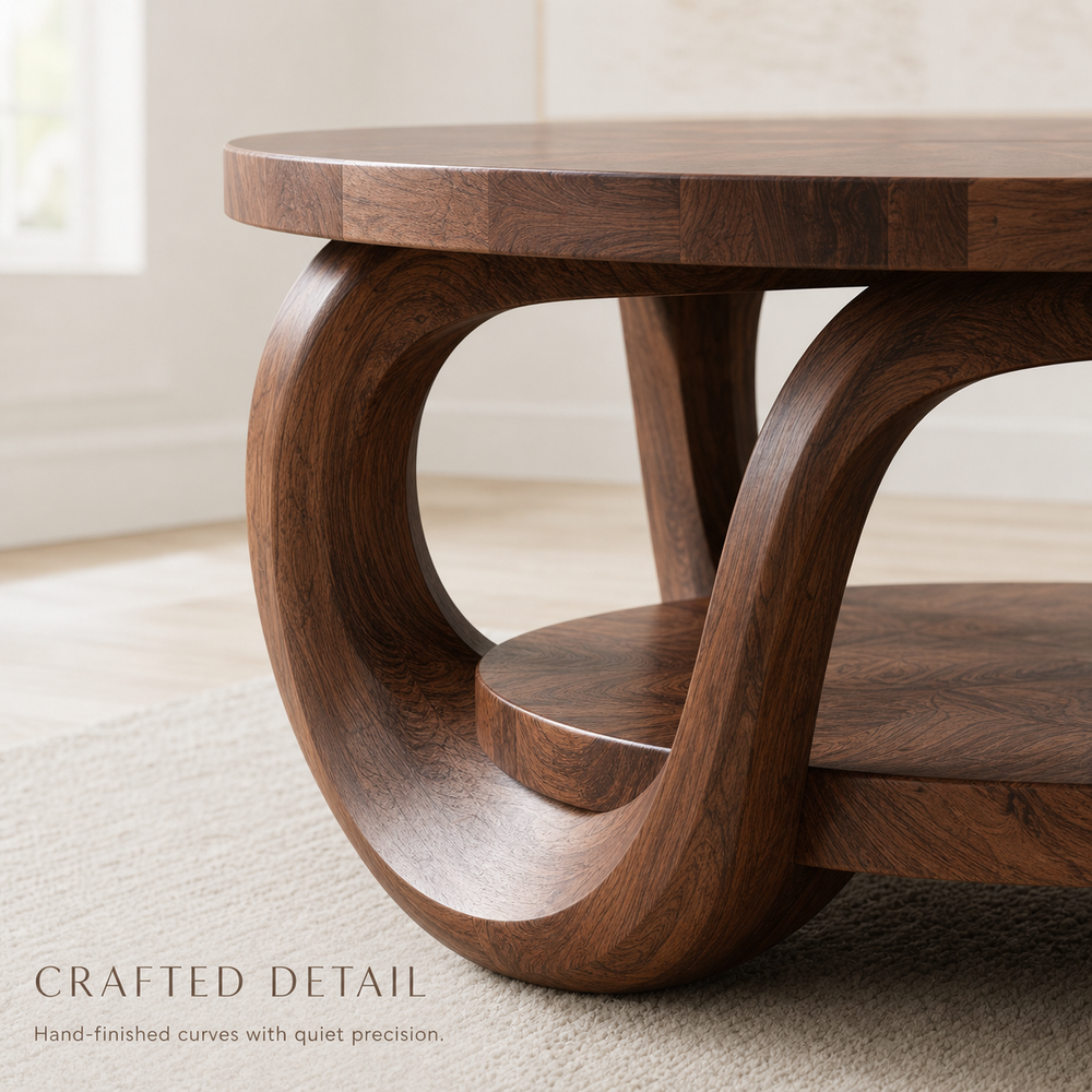 Veyra Sculptural Round Coffee Table - Design 226 - product image 06