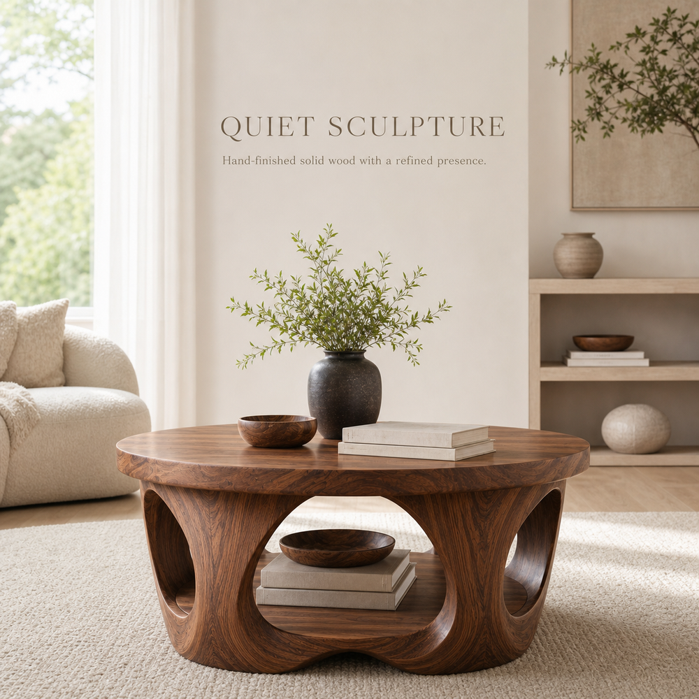 Nolan Organic Round Coffee Table - Design 227 - product image 02